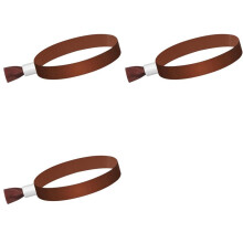 300 Pcs Cloth Event Wristbands, Colored Wrist Bands for Events, for Concert Wrist Strap (Brown)