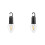2X Outdoor LED String Light with Hook 400MAh Type-C USB Bulb 3 Modes Waterproof Camping Lantern Hanging Tent Light-T03 1