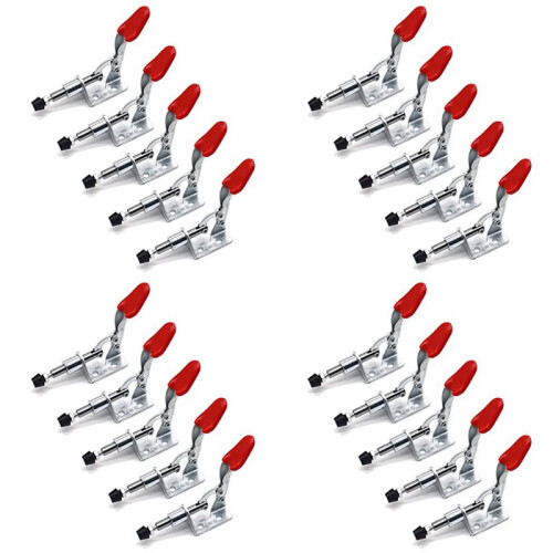 20 PCS Pull  301AM Adjustable Toggle Clamp Stroke Clamp Push Pull Toggle Clamp Quick Release Hand Tool