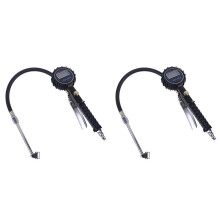 2X 200PSI Digital Tire Tyre Inflator Pressure Gauge Tester LCD Air Compressor Vehicle Tester Monitoring Manometro