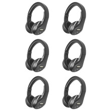 6X Personliga FM-Radiohörlurar Hörselkåpor, Trådlöst Headset Inbyggt Radio för Klippning, Jogging, Promenader, Dagliga Arbeten