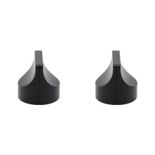 2pcs 28x28mm Solid Pure Aluminum Alloy Knob Volume Potentiometer HIFI Audio Amplifier Tone Knob Black