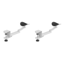 2X Reposabrazos de Escritorio de Aluminio con 3 Niveles de Ajuste de Altura, Ergonómico, para Ratón, Consola de Oficina, Color .