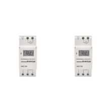 2X Miniaturowy Wyłącznik Czasowy 220 V AHC15A, w Pełni Automatyczny Elektroniczny Regulator Czasowy