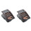 2X Plast 5-Bands Tonkontroller EQ Equalizer Tuner Piezo Pickup Akustisk Gitarr Pre-Wired Preamp Gitarrdelar Tillbehör 1