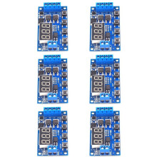 6X 12V 24V LED Light Digital Delay Timing Delay Relay Circuit Dual Mos Tube Control Board Module