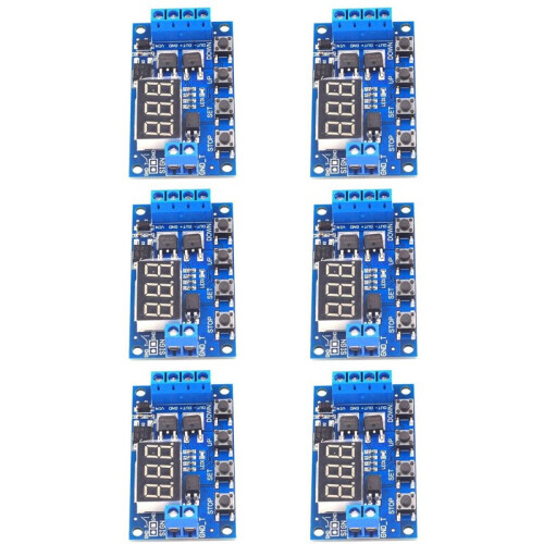 6X  12V 24V LED Light Digital  Delay Timing Delay Relay  Circuit Dual Mos Tube Control Board Module