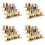 4pcs 12In Spice Rack Organizer for Cabinet - Wooden 4Tier Display Stand -Space Saving Display Shelf Riser 1