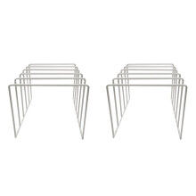 2X Vinyl Record Display Shelf Turntable Storage Shelf Exhibit Stand Holder Large