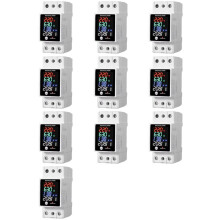 10X ZS-6035VAKW Digital Meter Din Rail Electricity Usage Monitor AC30-400V Voltmeter Ammeter Watt Kwh Frequency