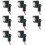 8X 220V  Human Body Infrared Sensor Infrared Body Sensor  LED Flood Light PIR Motion Sensor Adjustable Black 1