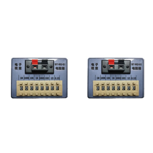2X WY-RES-01 Resistance Box Pocket Resistance Box, Dial Programming Resistance Box for Electrical Equipment Tool