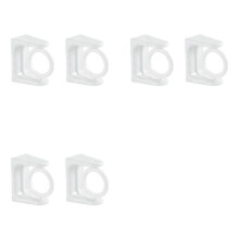 6x 360 Rotatable Retractable Pole Fixator for Non-Drilling Strong Adhesive Hooks Towel Rod Shower Curtain Rod Bracket