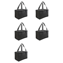 5X Portable Lunch Insulated Bag, Cooler Bag, Beer Delivery Bag, Foldable Thermal Picnic Bag, Cold Food Warm-Keeping Bag