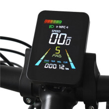 10X Pantalla LCD NFC para Bicicleta Eléctrica F3, Medidor de Color Animado, 24 V/36 V/48 V/60 V, UART, Velocímetro LCD NFC de 5 Pines