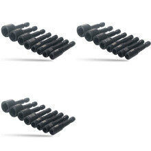 24pcs Tap Die Socket Adapter 1/4 Inch Hex Shank Machine Screw Metric Plug Threading Tool for Electric Drill M4-M16