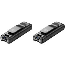2X 4K High Definition Chest Mounted Action Camera Wearable Video Recorder Hands Free Recording Device for Cycling Hiking