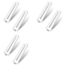 Bug Zapper Light Bulb Replacement for 15W Bug Zapper with 4-Pin Base,15W-BL U Shaped Twin Tube Bulb for T6 Lamp,6 Pack