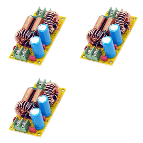 3X 20A  LC Filter EMI Electromagnetic Interference Filter Emc Fcc High Frequency Power Filtering for 12V 24V 48V Car