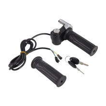 5X 48V Throttle Handlebar Grip Power Speed Rotary with Key with LCD Battery Display for Electric Scooter Bike Parts