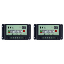 2X Dual Battery Solar Charge Controller PWM 12V 24V System Batteries Power Panel Regulator Charger(20A)
