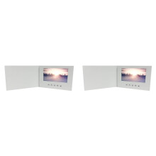2pcs 7 Inchs Birthday Video Book Card 4GB Lcd Invitation Gift Music Greeting Card Upload Videos Photos Wedding Invite
