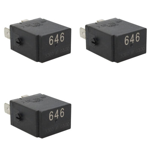 3X 4H0951253C for   Black (646) 5-Pin Multi-Use Relay 4RD965453-08