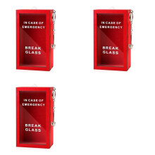 3X Funny Gift Emergency Box - Create Self Defined Idea Jar W/Hammer, Break in Case of Emergency Box - Desk Decor