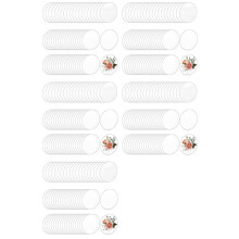 300 Pcs 4 Inch Clear Circle Acrylic Sheet, Round Acrylic Disc, Clear Acrylic Ornament Blanks for DIY Projects