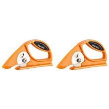 2X Material Cutter, Professional Material Cutting Tool Heavy Duty with 45mm Round Cutter Blade for Carpet,Leather,Wall