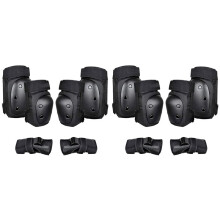 12Pcs Adult/Youth Knee Pads Elbow Pads Wrist Guards Protective Gear Set for Multi Sports Skateboarding Skating Cycling M