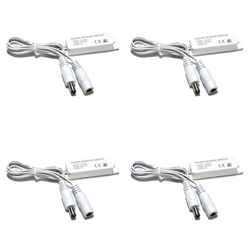 4X  5-24V 5.8G Microwave  Sensor  Controller Human Body Induction  for PWM LED Monochrome Bar Light