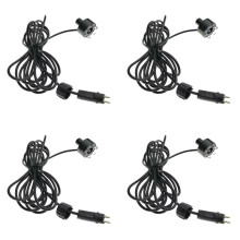 4X Lampe de Fontaine à 6 LED RVB AC12 V avec Connexion à 2 Broches, Éclairage Sous- pour Bassin, Piscine et Jardin