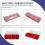 6Pack Screw Organizer Box with Lids 4 Compartments Tool Bin Divider Compartment Containers Sorting Screw Toolbox Case 7