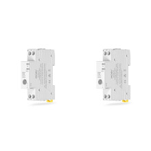 2X MOES Tuya Zigbee Circuit Breaker 63A Fireproof Electricity Monitoring App Control Alarm Threshold Setting V0