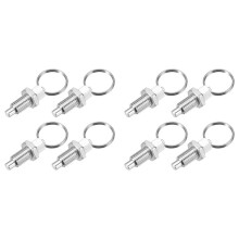8 Pcs Spring Plunger with Pull ,M10x1.5 Pull Indexing Plunger Retractable Spring Manual Plungers for Industrial