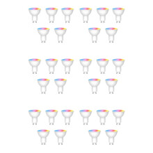 30PCS Tuya WiFi GU10 LED Light Bulb Dimmable 6W 220V Life App Control Spotlight Bulb Works with Alexa