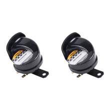 2X 12V Air Motorcycle Horn Loud Electric Air Horn 130dB 510hz Auto Horns Single-Tone for Motorcycle Car