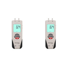 2X HT-1890 Gas Pressure Gauge Manometer Digital Manometer Data Hold Dual Port Air Pressure Gauge HVAC Gas Teste Meter