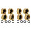 3/4inch Brass Garden Hose Cap with Washers, 8 Pack 1
