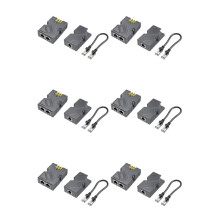 6X for Starlink Dishy Cable Adapter to RJ45 and 150W GigE Passive PoE Injector for Starlink V2 to PoE Injector