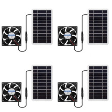 4X 30W Solar Panel Powered Exhaust Roof Fan for Attic,Van, Pet - Air Ventilation & Cooling System for Kitchens