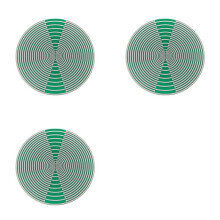 3pcs 10cm/3.94inch Polarization Disk MWO Optical Disk Multi-Wave Oscillator Antenna Ornaments