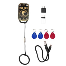 2X Chameleon Ultra V3.0 RFID Card Emulator Reader+8XUID Keychain 125Khz 13.56Mhz ID IC Card NFC Tag Copyer