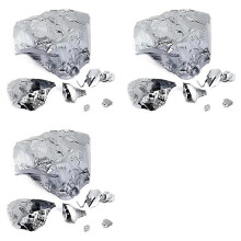 3X Silicon Metal, Elements 14 Semiconductor Monocrystalline Si Block, Material for Monocrystalline Wafer(50G)