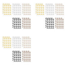 720 Angoli per Foto per Scrapbooking, Adesivi per Angoli per Foto Dorati, Angoli Autoadesivi per Montaggio Foto, Multicolore