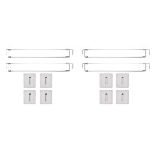 RV Adjustable Fridge Bars 13.98-25.59 Inch, Fridge Storage Rods, RV Corner Shelf Rod for RV Fridge, Kitchen (4 Packs)
