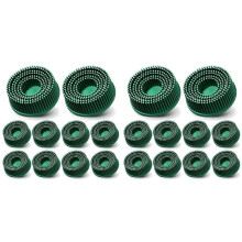 20 Pc 2 Inch Bristle Disc Grit 50 Abrasive Coating Removal Disc Deburring Electric Brush Tapered Coarse Bristle Brush