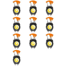 10X Outdoor Portable Keychain Work Light, Multifunctional Waterproof Rechargeable COB Light, Bottle Opener