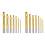 14PCS Titanium Coated HSS Twist Drill Bits, 3-10mm Serrated Side Cutting Drill Bit,Hex Shank Serrated Cutting Drill Bits 2